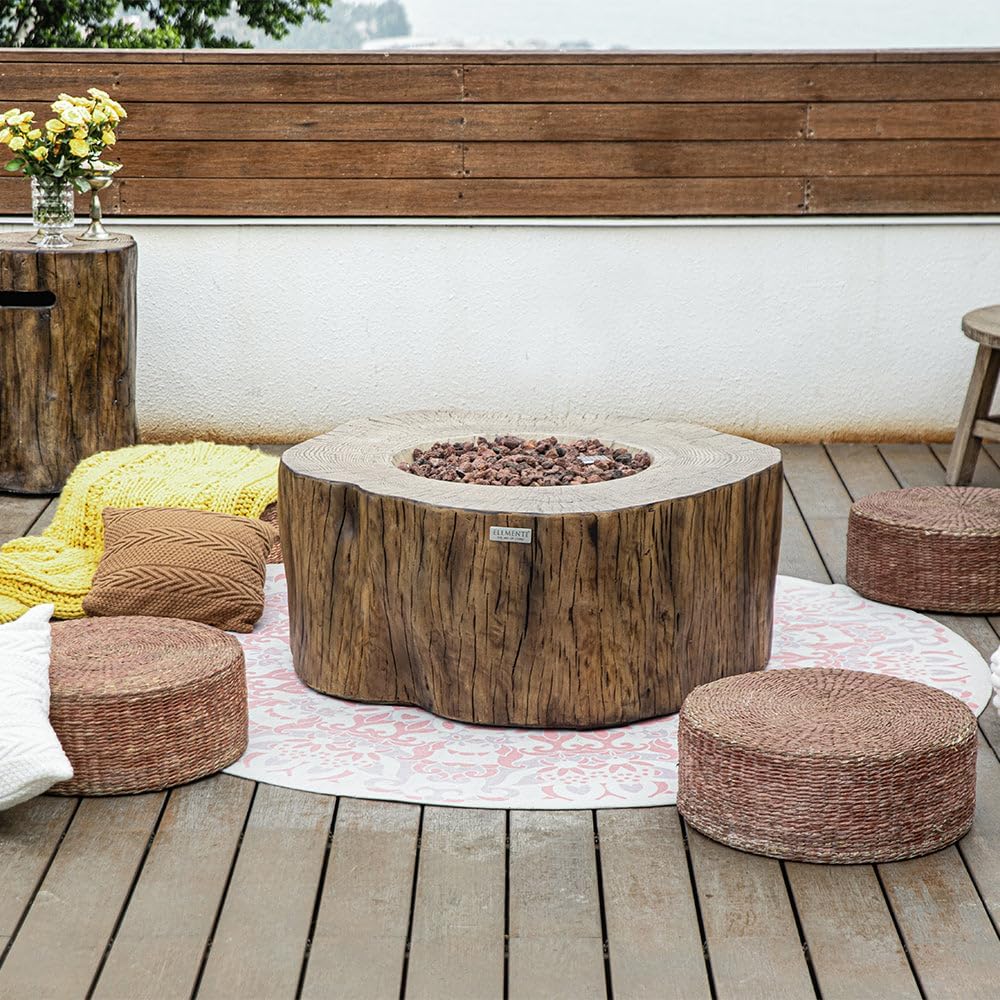 Manchester Concrete Fire Pit 42" x 39" Outdoor Patio Firepit Includ...