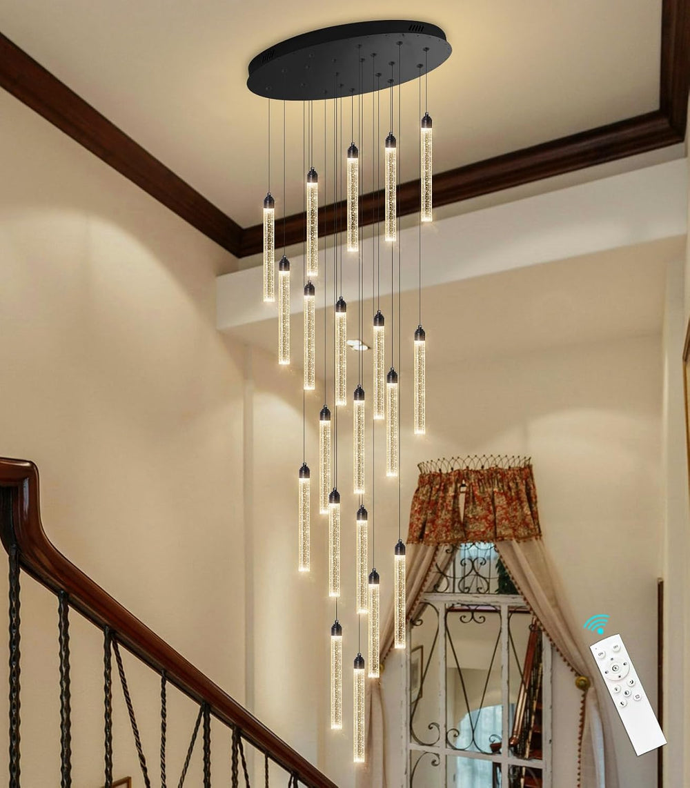 20-Lights Chandelier LED Dimmable Chandeliers for Entryway Flush Mount Ceilin...
