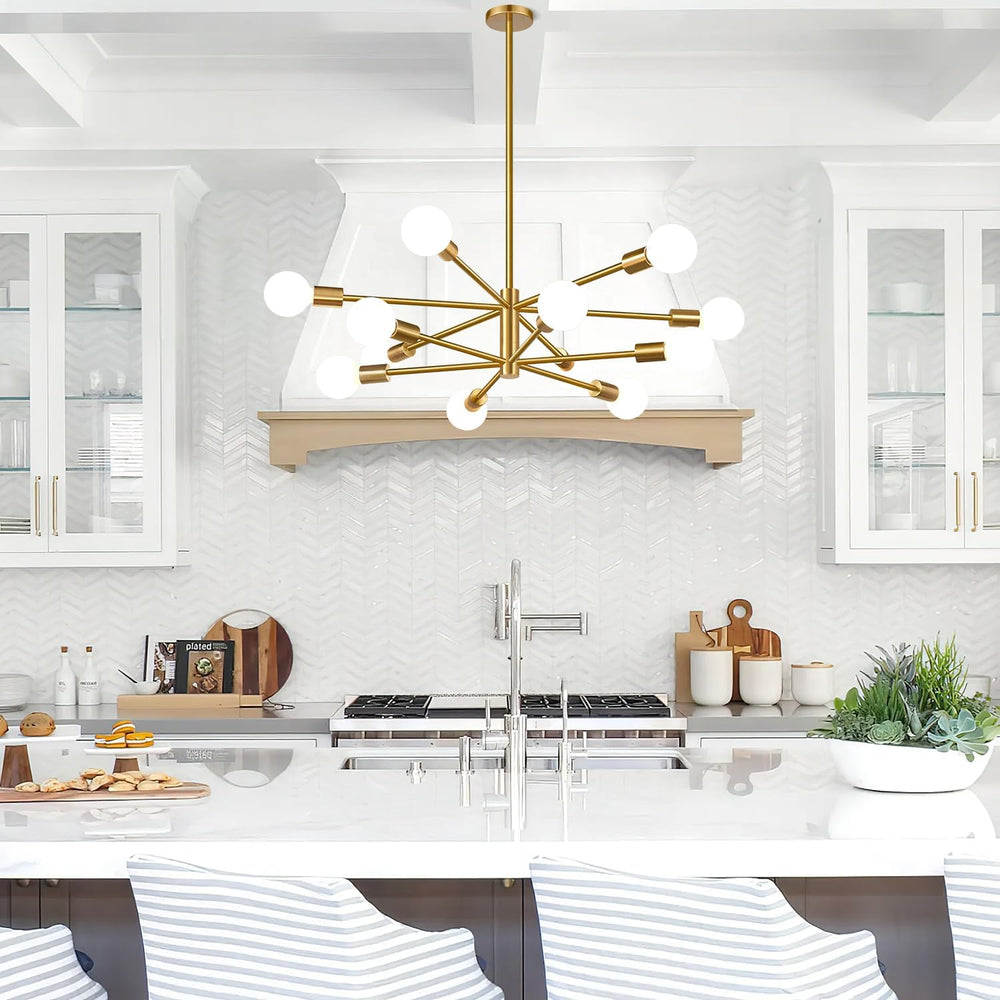 11"-52" Height Adjustable Modern Chandelier Ceiling Light Fixture, ...