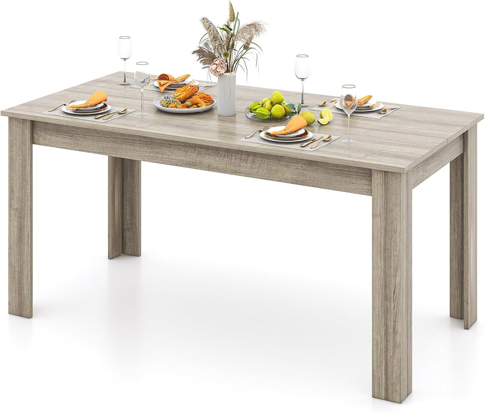 LDAILY Dining Table, Modern Dining Room Table for 4-6 People, Heavy Duty Legs...