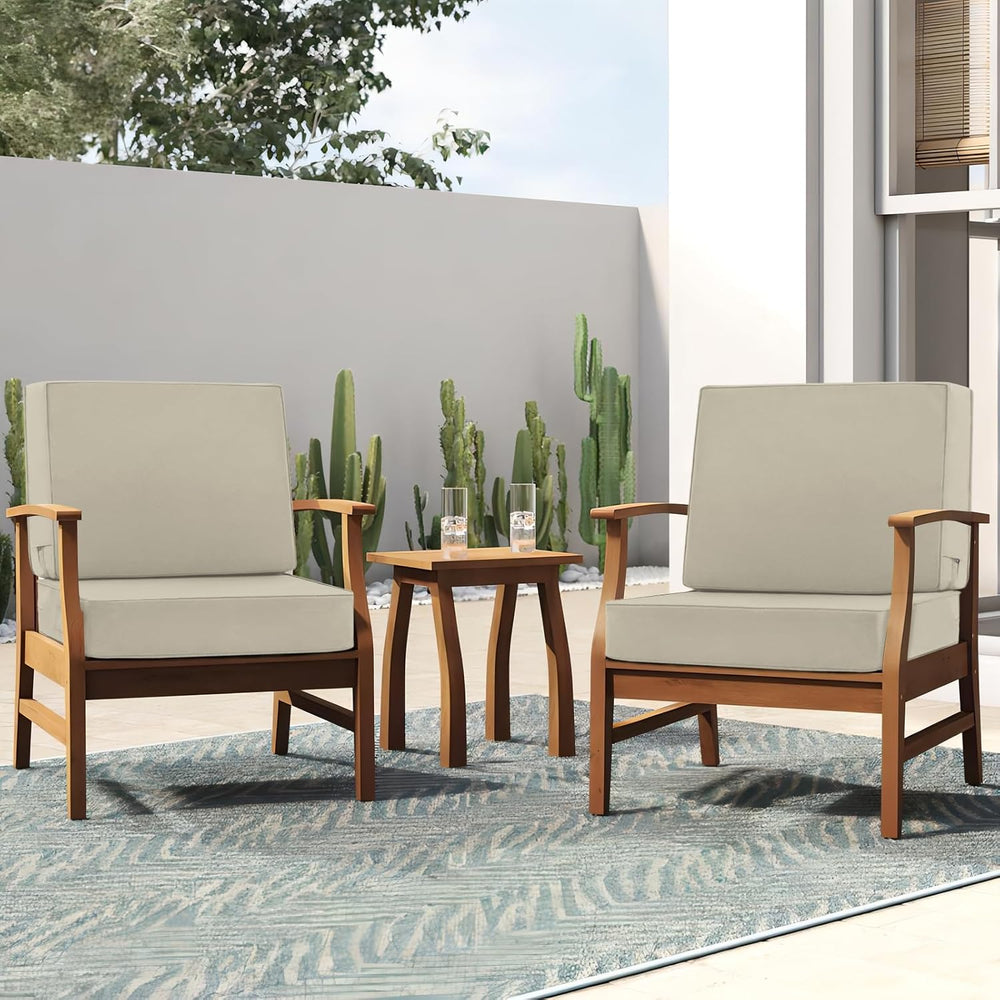 Favoyard Deep Seat Patio Cushion Set 19 x 19 Inch Waterproof Outdoor Chair Cu...