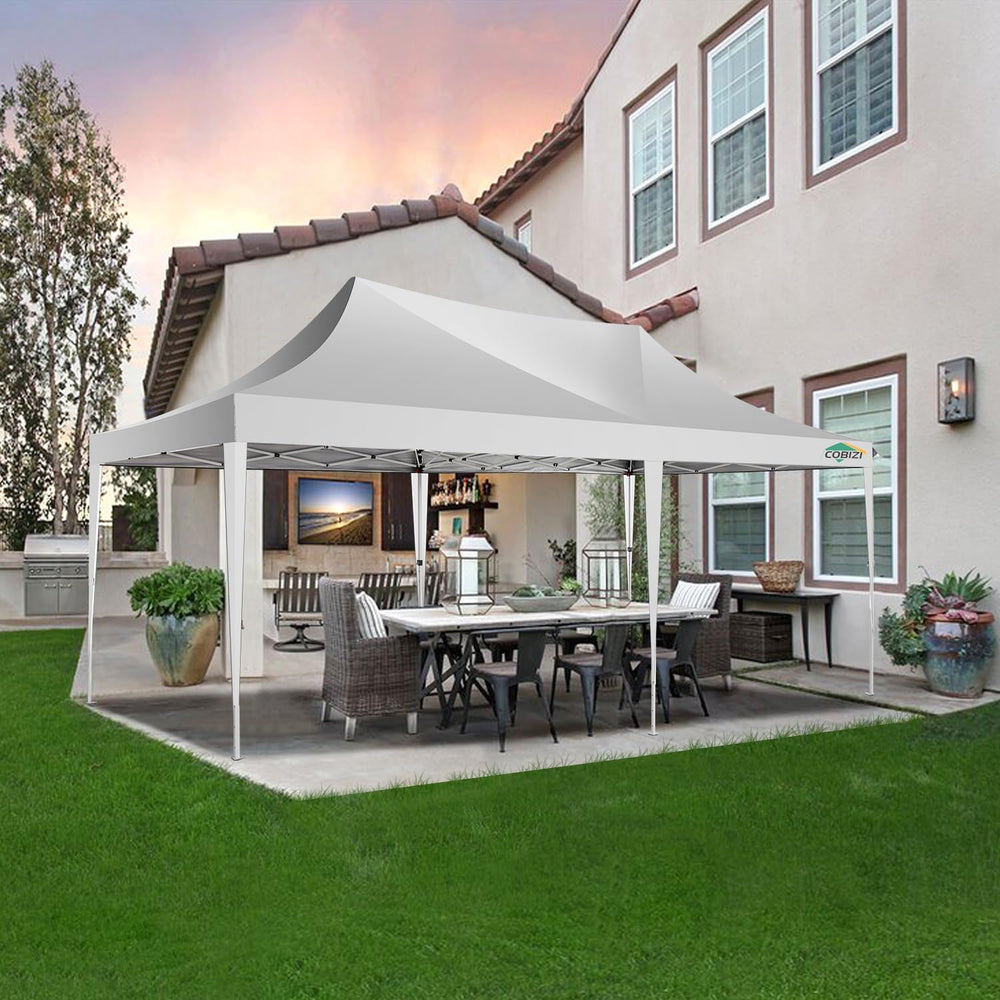 COBIZI 10x20 Pop up Canopy Tent with 6 Sidewalls, Easy up Canopy Tents for Pa...