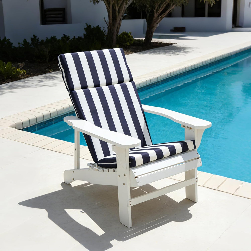 Adirondack Chair High Density Foam Cushions,High Back Outdoor Rocking Chair C...