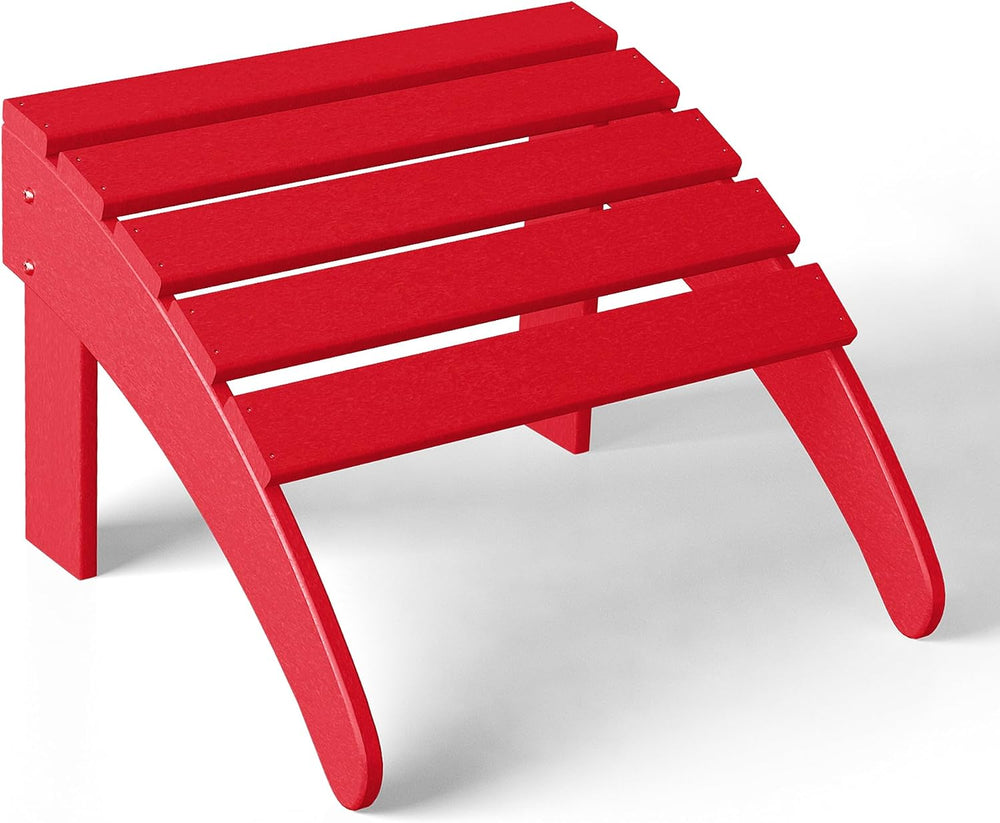 Costaelm Adirondack Chair Footrest Foldable Ottoman, Folding Ottoman Outdoor ...