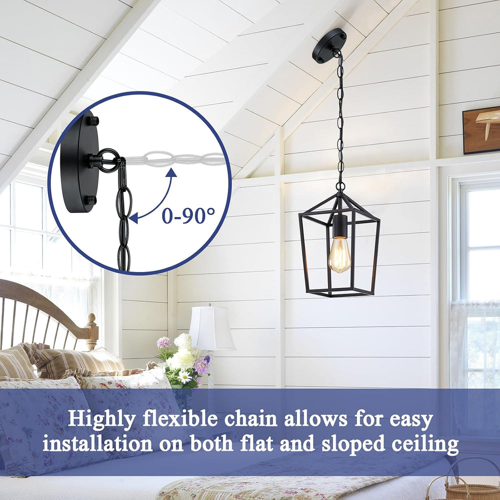 Sheetea 2 Pack Pendant Lights Kitchen Island, Modern Black Light Fixtures