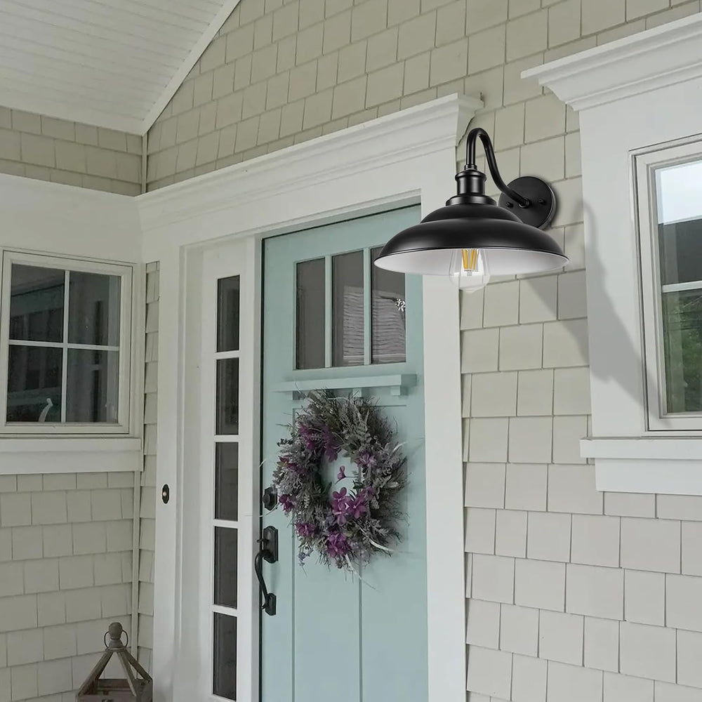 Outdoor Barn Light, 12'' Farmhouse Exterior Wall Mount Light, Outdoor...