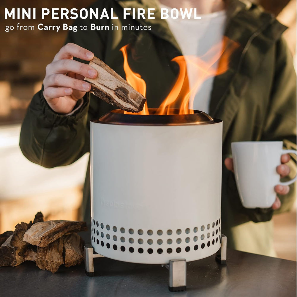 Solo Stove Mesa XL, 7 Inch Tabletop Fire Pit with Stand - Smokeless, Stainles...