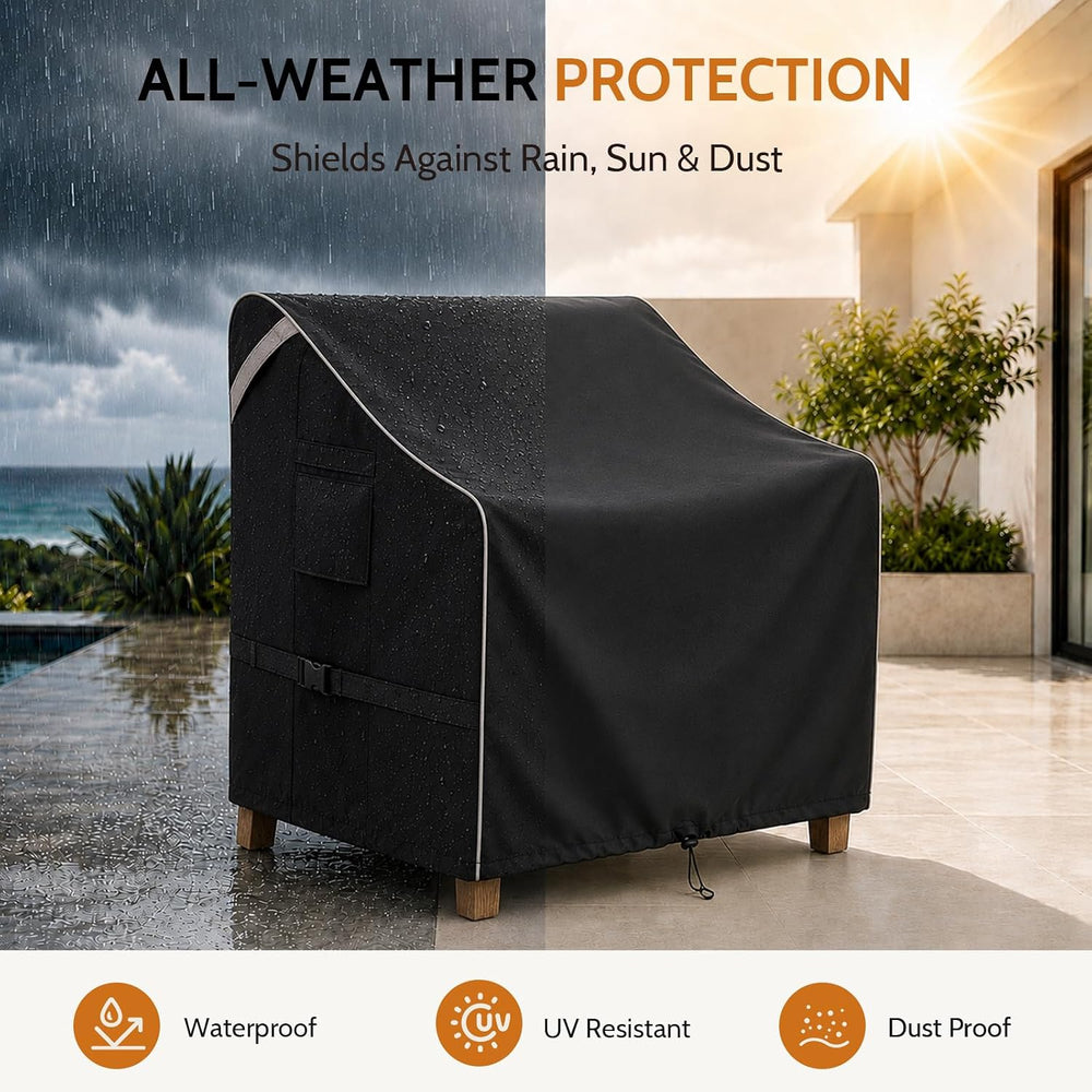 COSFLY Outdoor Patio Chair Cover Waterproof, Fits 32"W x 37"D x 36&...