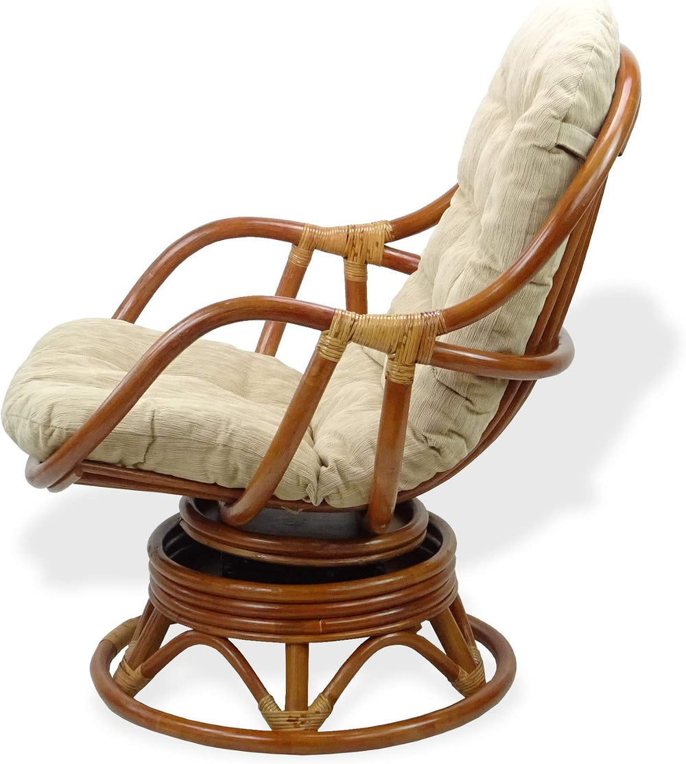 Cushion for Living Lounge Swivel Rocking Chair Cream Color (Just Cushion)