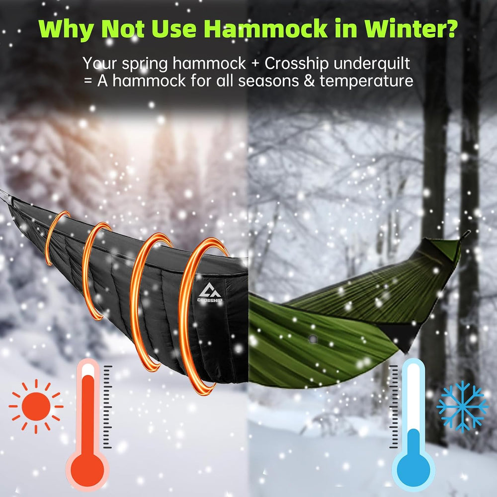 Camping Hammock with Mosquito Net, Underquilt & Rain Fly Tarp