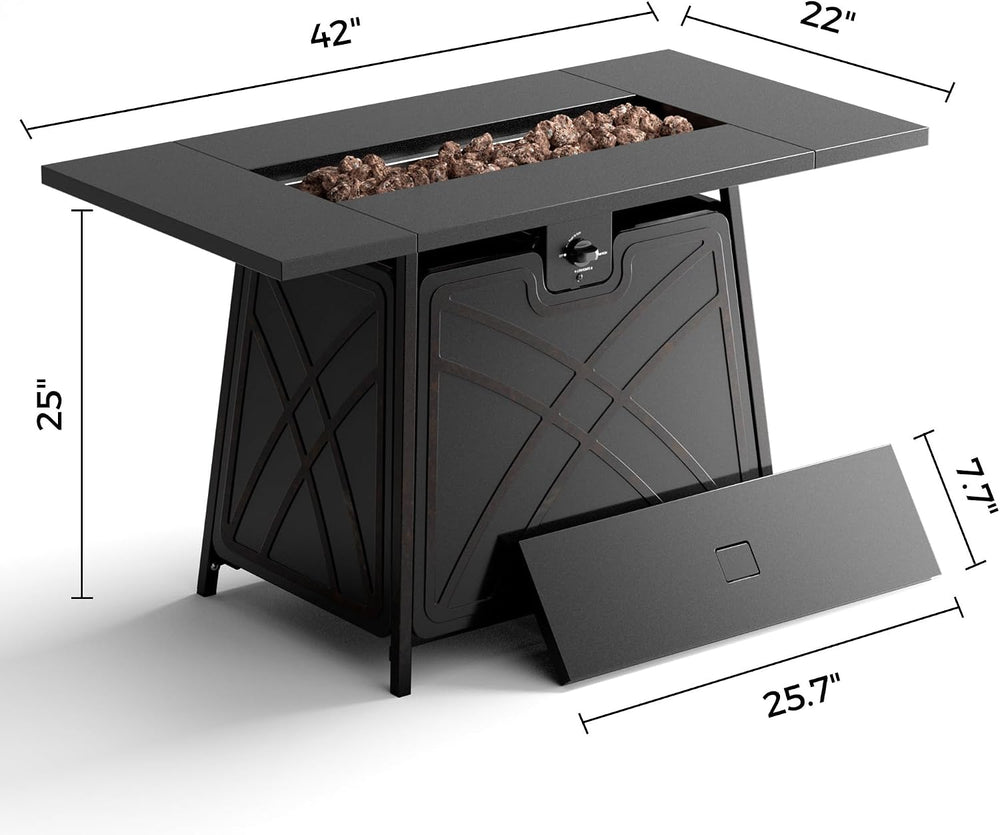 Propane Fire Pit Patio Outdoor Fire Pit Table Large Firepits for Outside