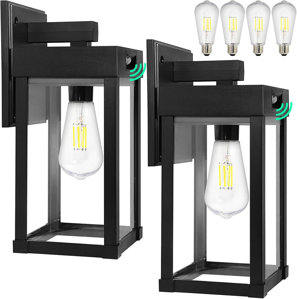 Solar Wall Lights Outdoor, Solar Sconce Lantern with 3 Lighting Modes
