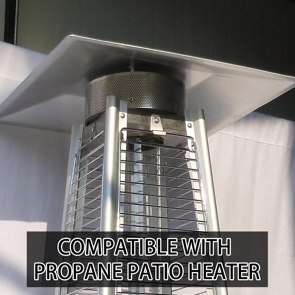 Patio Heater Heat Shield, Square Aluminum Heat Reflector Shield Replacement T...