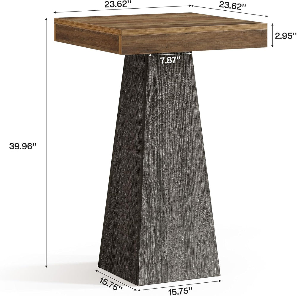 Tribesigns Bar Table, 39.96" High Pub Table for Small Space, Home Bar Sm...