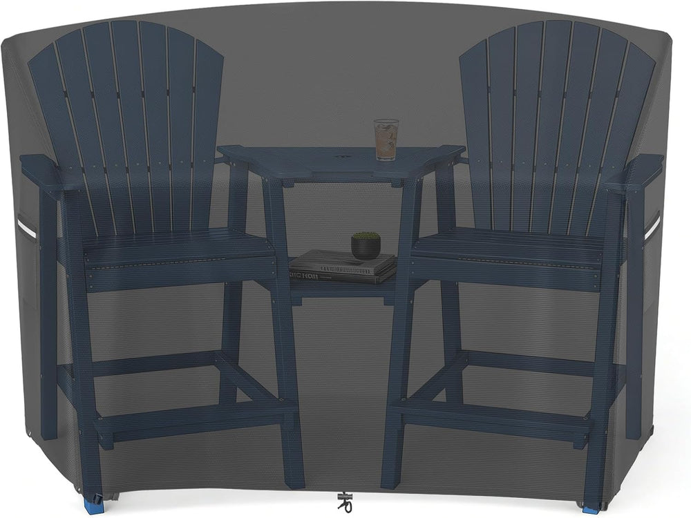 AKEfit Tall Adirondack Chairs Set Cover, 600D Oxford Fabric Adirondack Chair ...