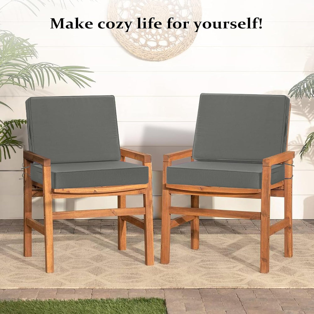Cozyide 22x22 Outdoor Cushions for Patio Furniture, Waterproof Outdoor Chair ...