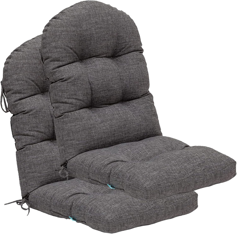 QILLOWAY Outdoor High Back Chair Cushion for Adirondack, All Weather Rocking ...