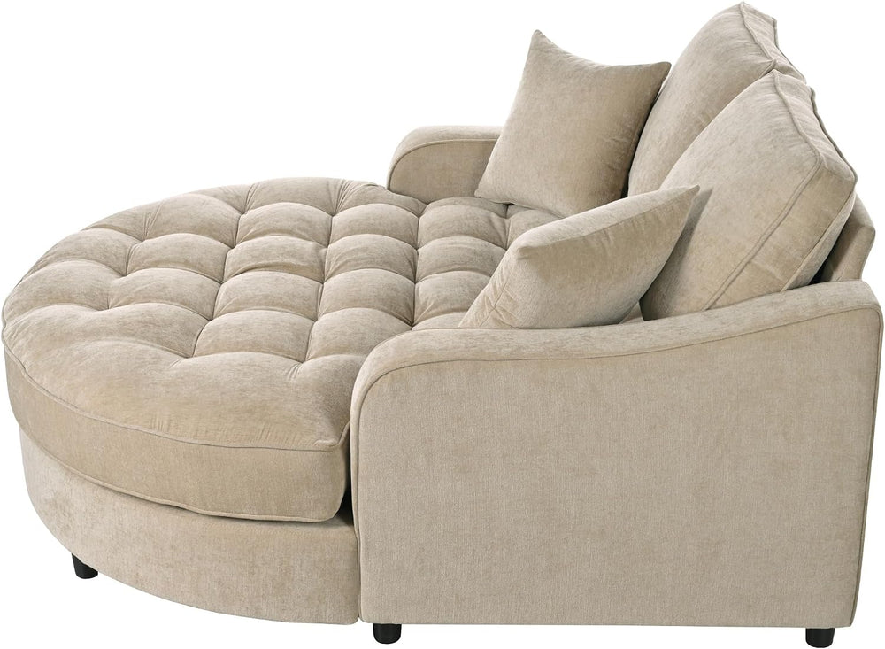 Chaise Lounger Sleeper Sofa, Upholstered Convertible Chair