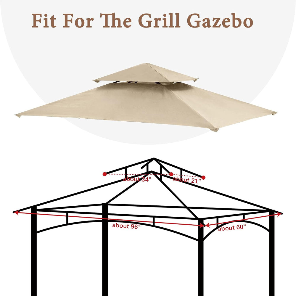 SCOCANOPY Cover Fit for Aldi Gardenline Belavi Shoprite Grill Gazebo