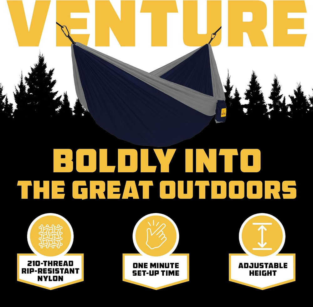 Wise Owl Outfitters Camping Hammock – up to 500lbs Portable Hammock with Tree...