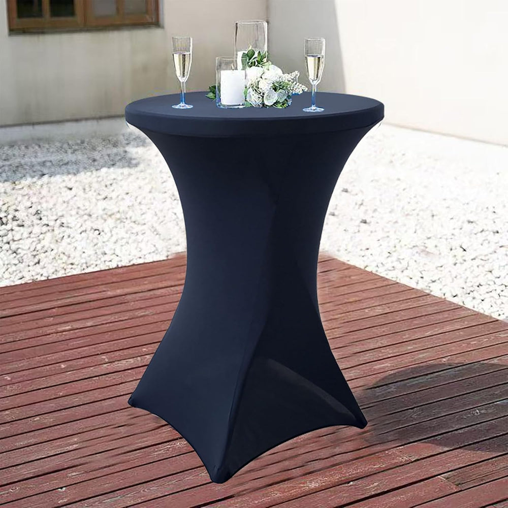4Pack Navy Blue Cocktail Table Covers 32x43Inch Cocktail Table Tablecloth