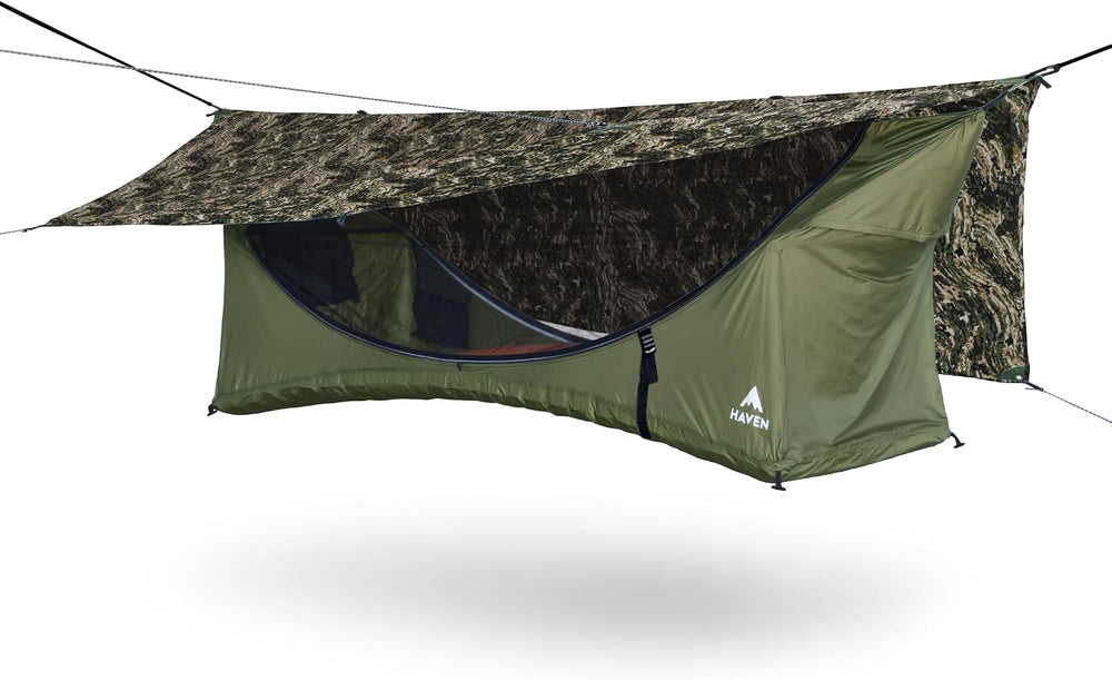 Haven Tents Lay Flat Hammock Tent - Waterproof Camping Hammock with Mosquito ...
