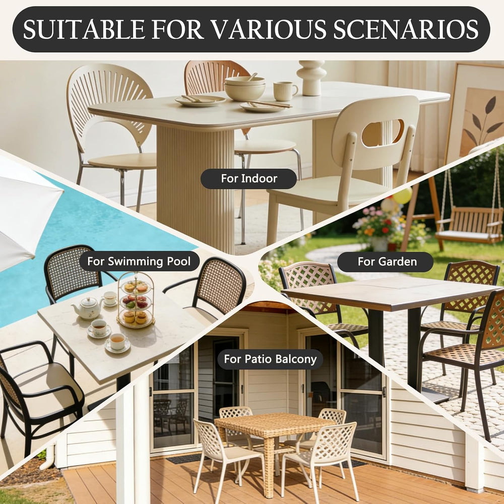 Outdoor Chair Cushions for Patio Furniture, 17X16X2” Patio Chair Cushions Set...