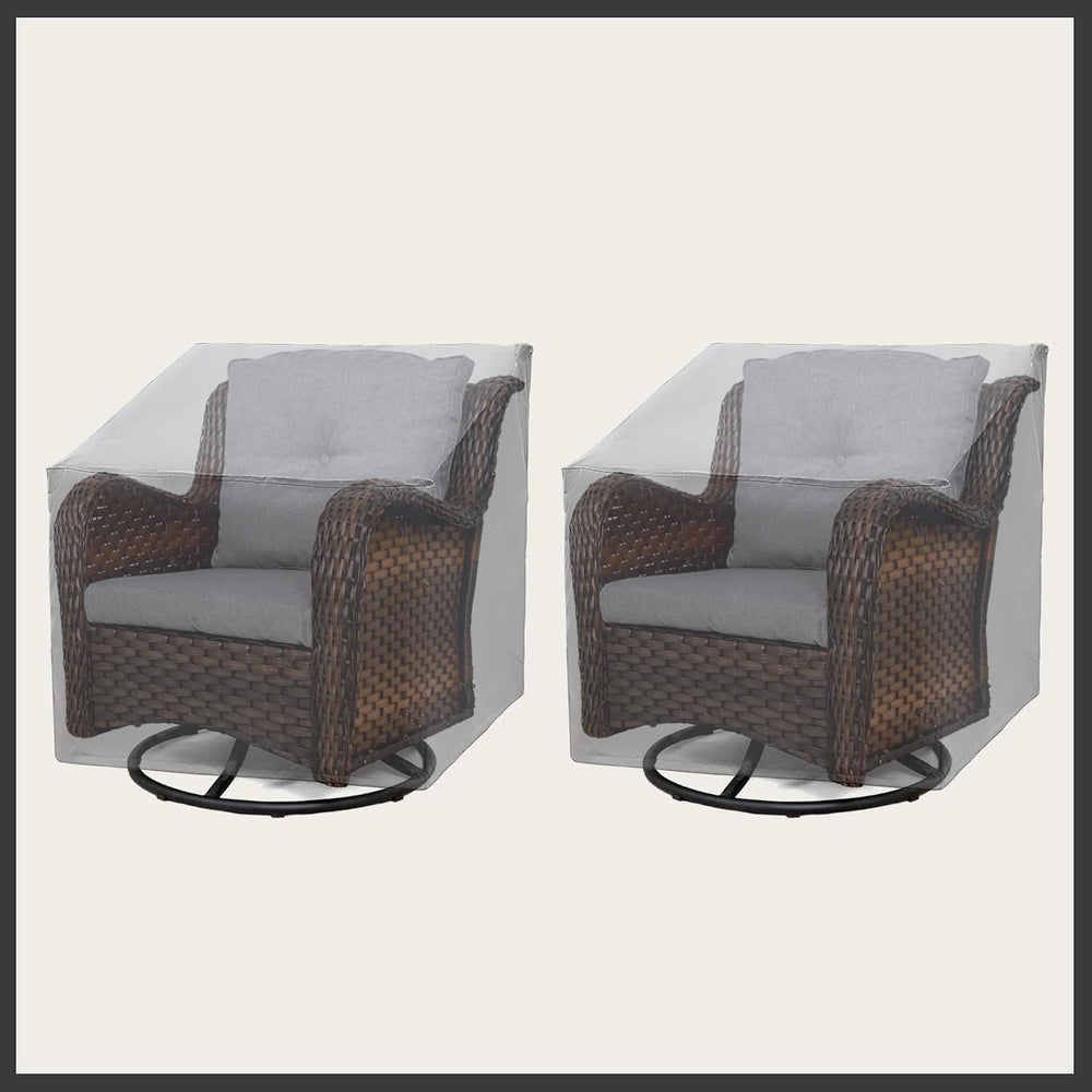 Patio Chair Covers 2 Pack, Outdoor Chair Covers Waterproof 600D Heavy Duty, A...