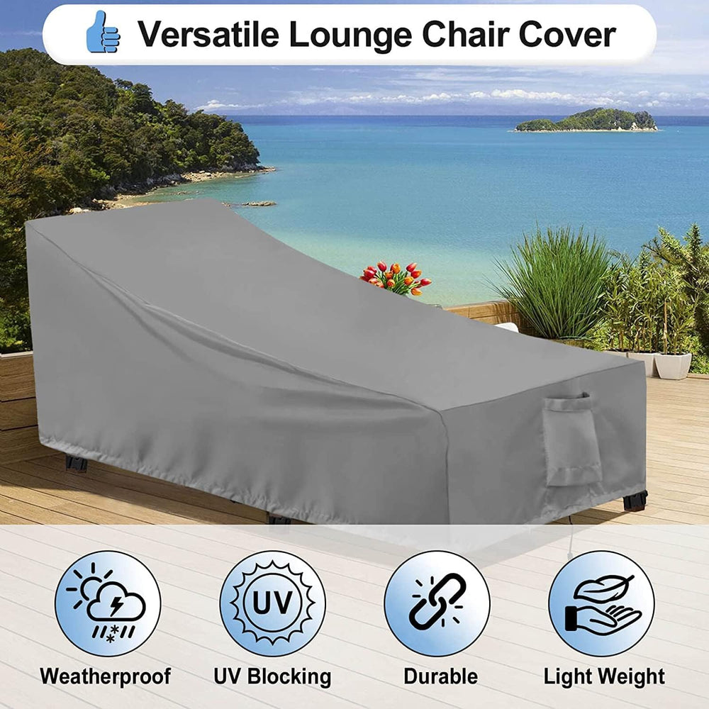 OutdoorLines Waterproof Patio Chaise Lounge Chair Cover