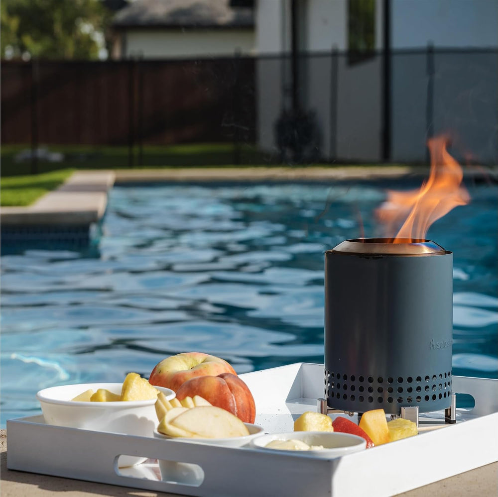 Solo Stove Mesa, 5.1 Inch Tabletop Fire Pit with Stand - Smokeless, Stainless...