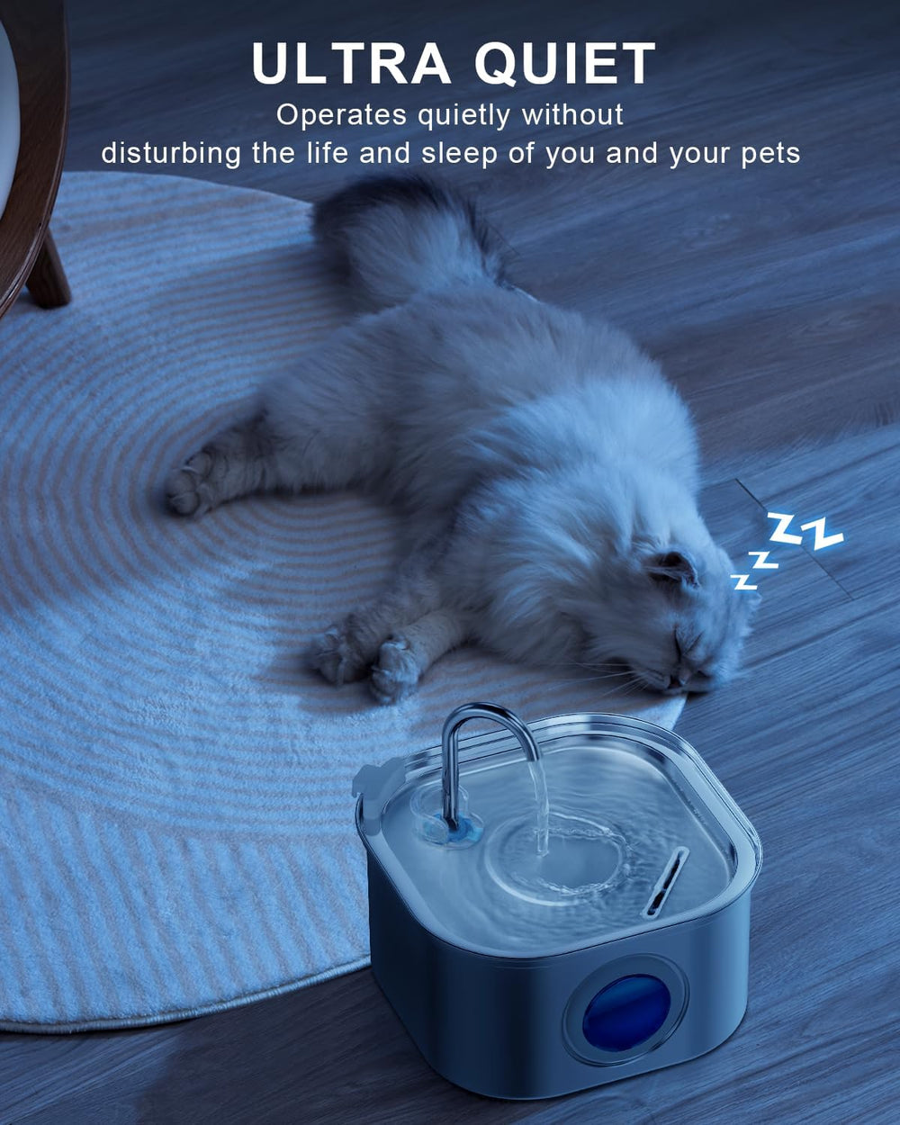 Cat Water Fountain Stainless Steel: 108oz/3.2L Automatic Pet Water Fountain -...