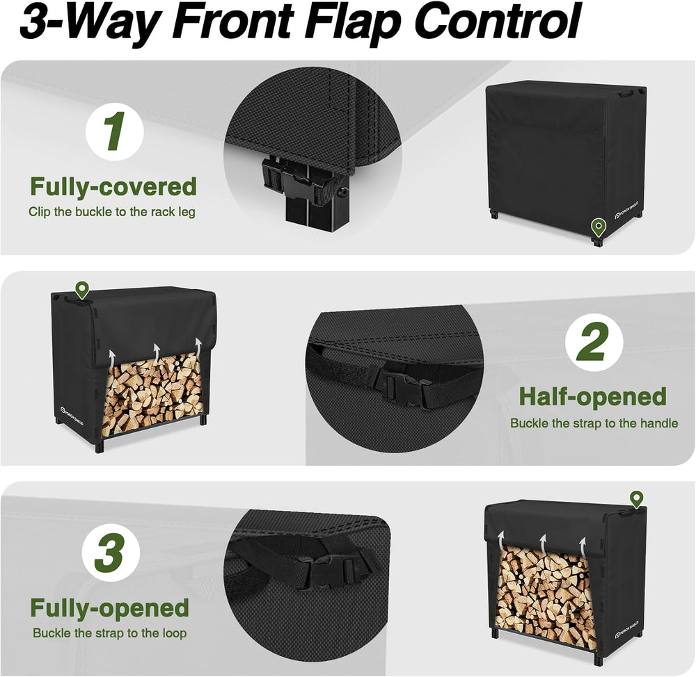 Porch Shield 4ft Waterproof Firewood Rack Cover