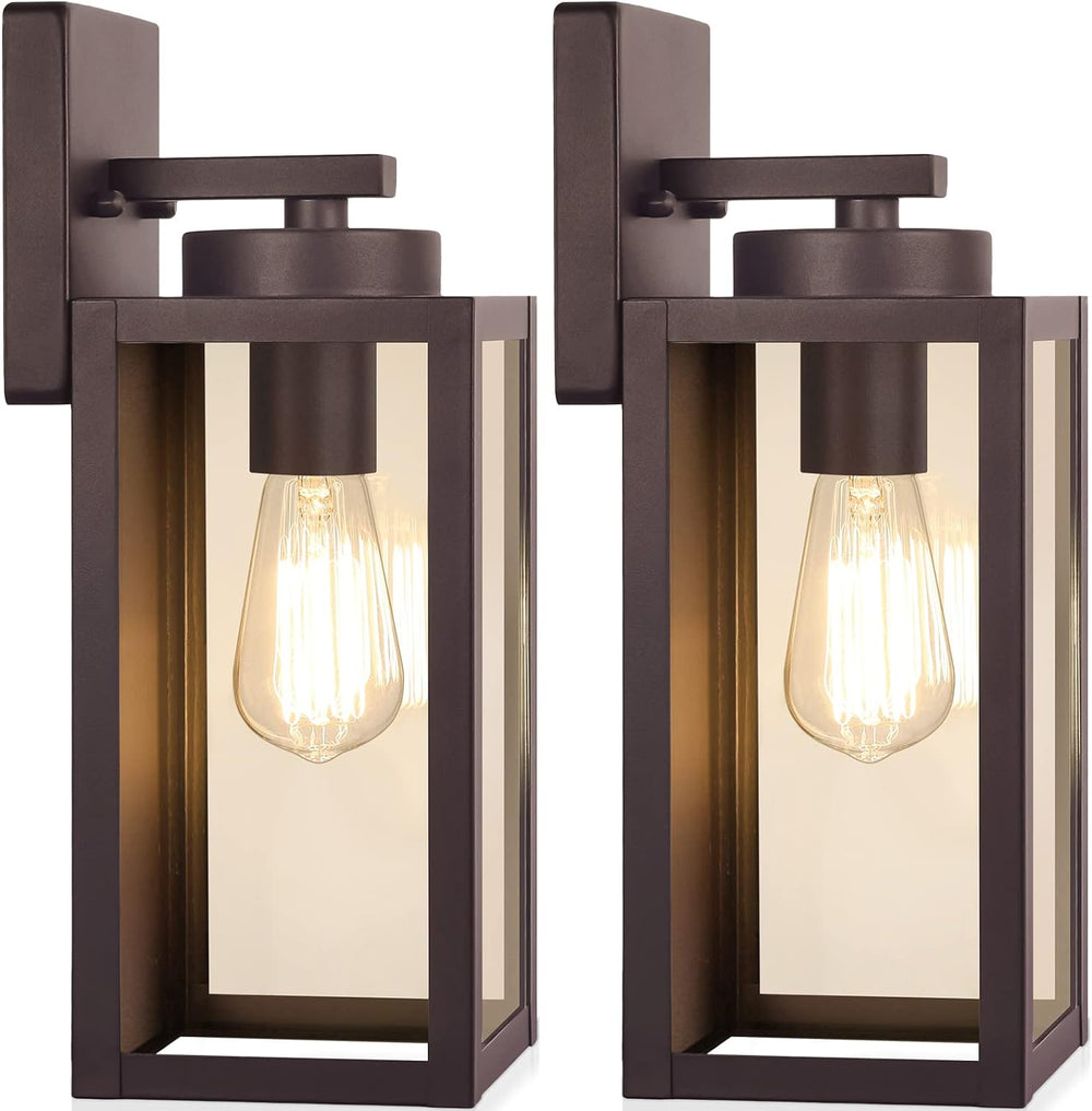 BesLowe Outdoor Wall Light Fixtures, Oil-Rubbed Bronze Wall Lanterns