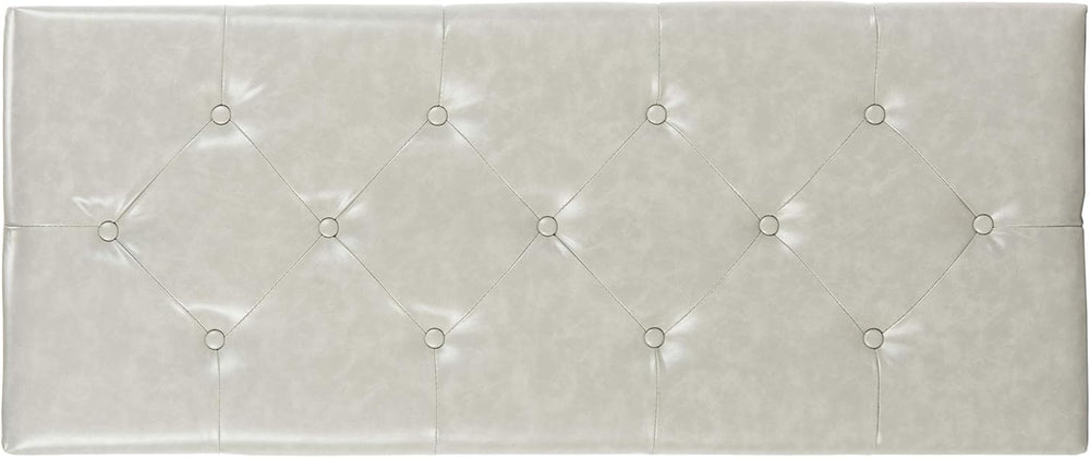 SAFAVIEH Home Collection – Marcella Grey Tufted Upholstered Accent Bench, Mod...