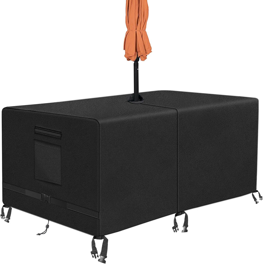 Kovshuiwe Square Patio Table Cover with Umbrella Hole