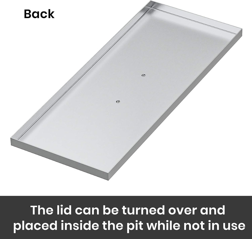 Stanbroil Fire Pit Burner Pan Cover 27" x 11"