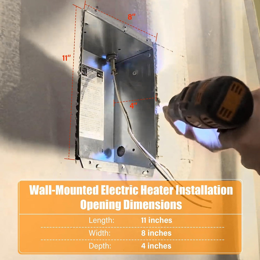 CSC151TW Electric Wall Heater Complete Unit With Thermostat