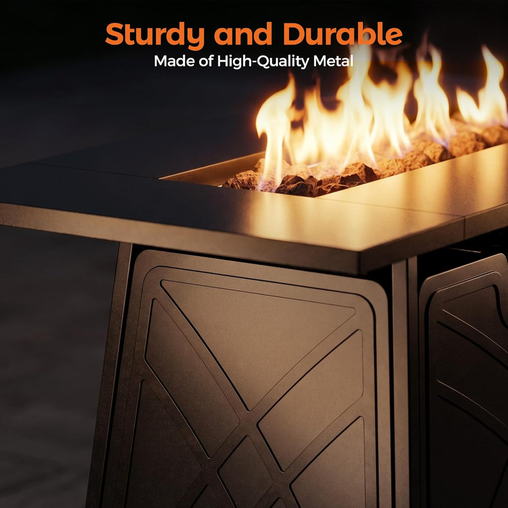 Propane Fire Pit Patio Outdoor Fire Pit Table Large Firepits for Outside