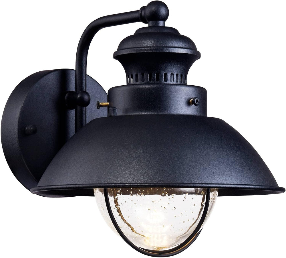 Fordham 8" High Black LED Farmhouse Outdoor Wall Light Fixture