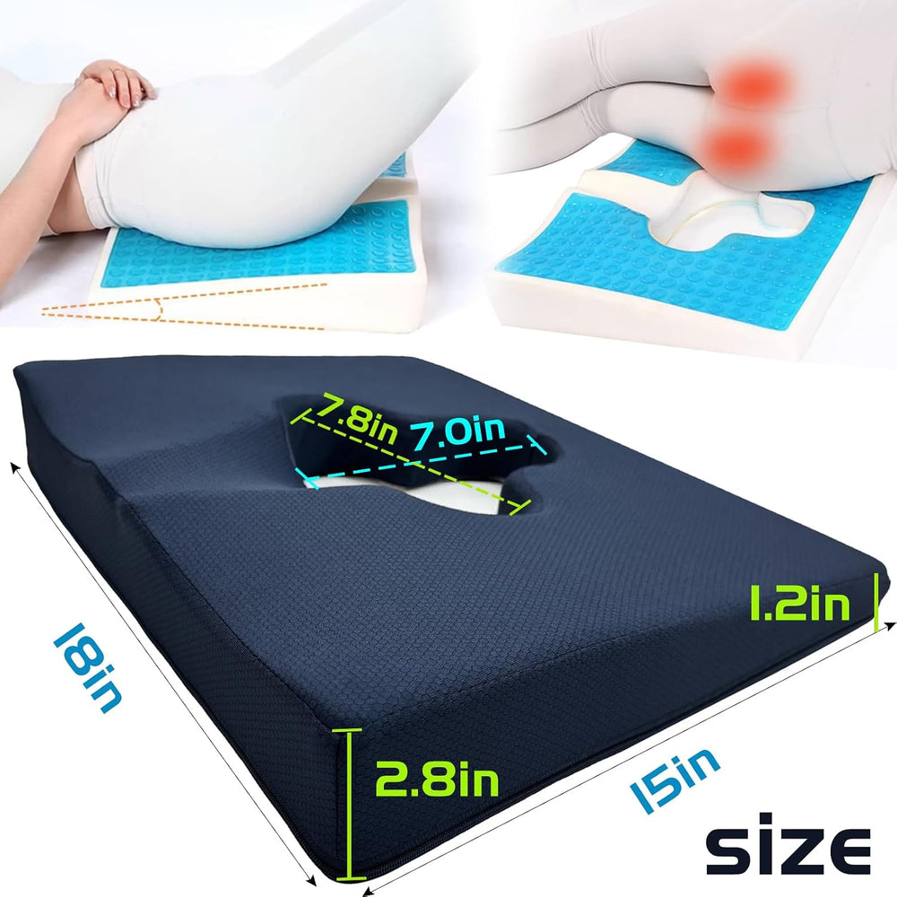 Gel Wheelchair Seat Cushion,Bed Sore Cushions for Butt,Gel Cushion for Pressu...