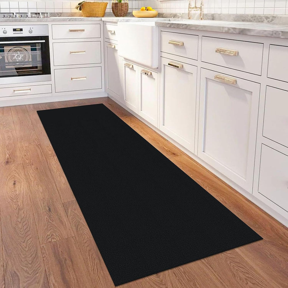 KOZYFLY 2x6 Runner Carpet, Washable Non Slip Entryway Hallway Rug, Black
