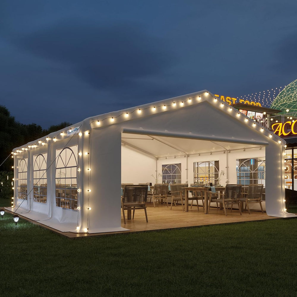 Quictent Premium 20x20 Reinforced Heavy Duty Party Tent with 3 Storage Bags