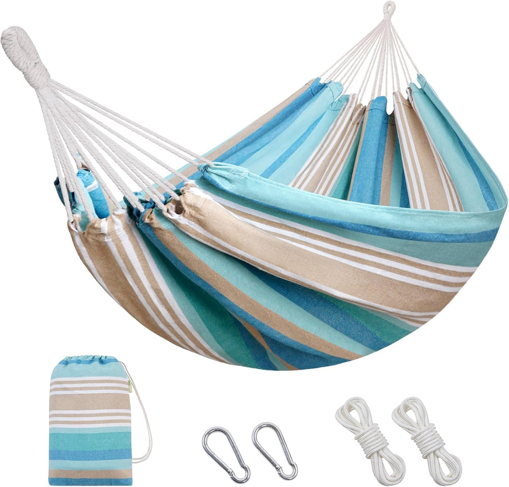 INNO STAGE Brazilian Hammock with Tree Straps, Carry Bag, Blue