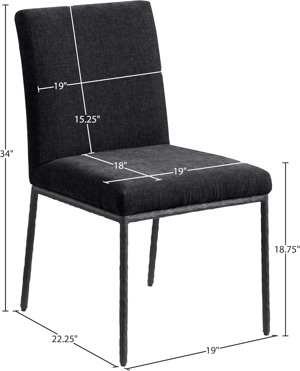 Meridian Furniture 11001Black-SC Reeves Collection Modern | Contemporary Dini...