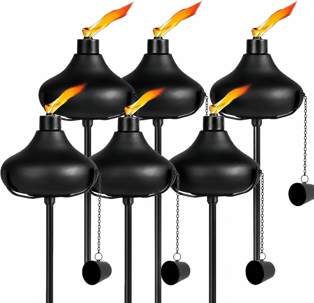 24.5 Oz Citronella Torches for Outside, Garden Torch, 6 Pack