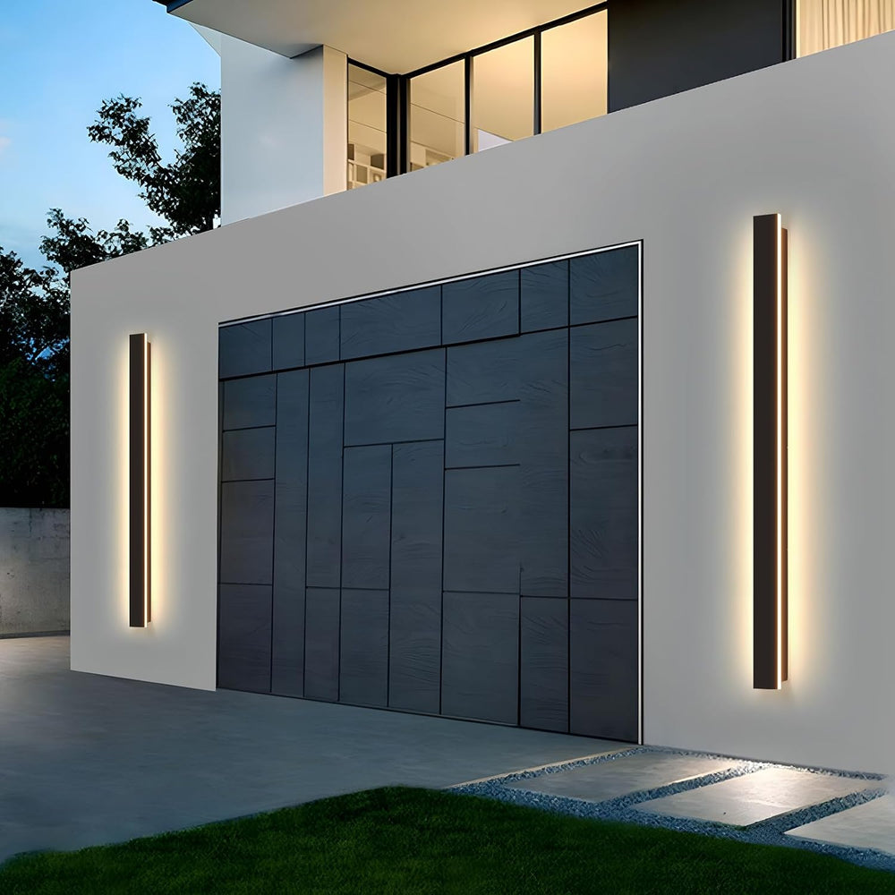 Modern Outdoor Wall Lights, 31.5Inch Black LED 3000K IP65 Waterproof Outdoor ...