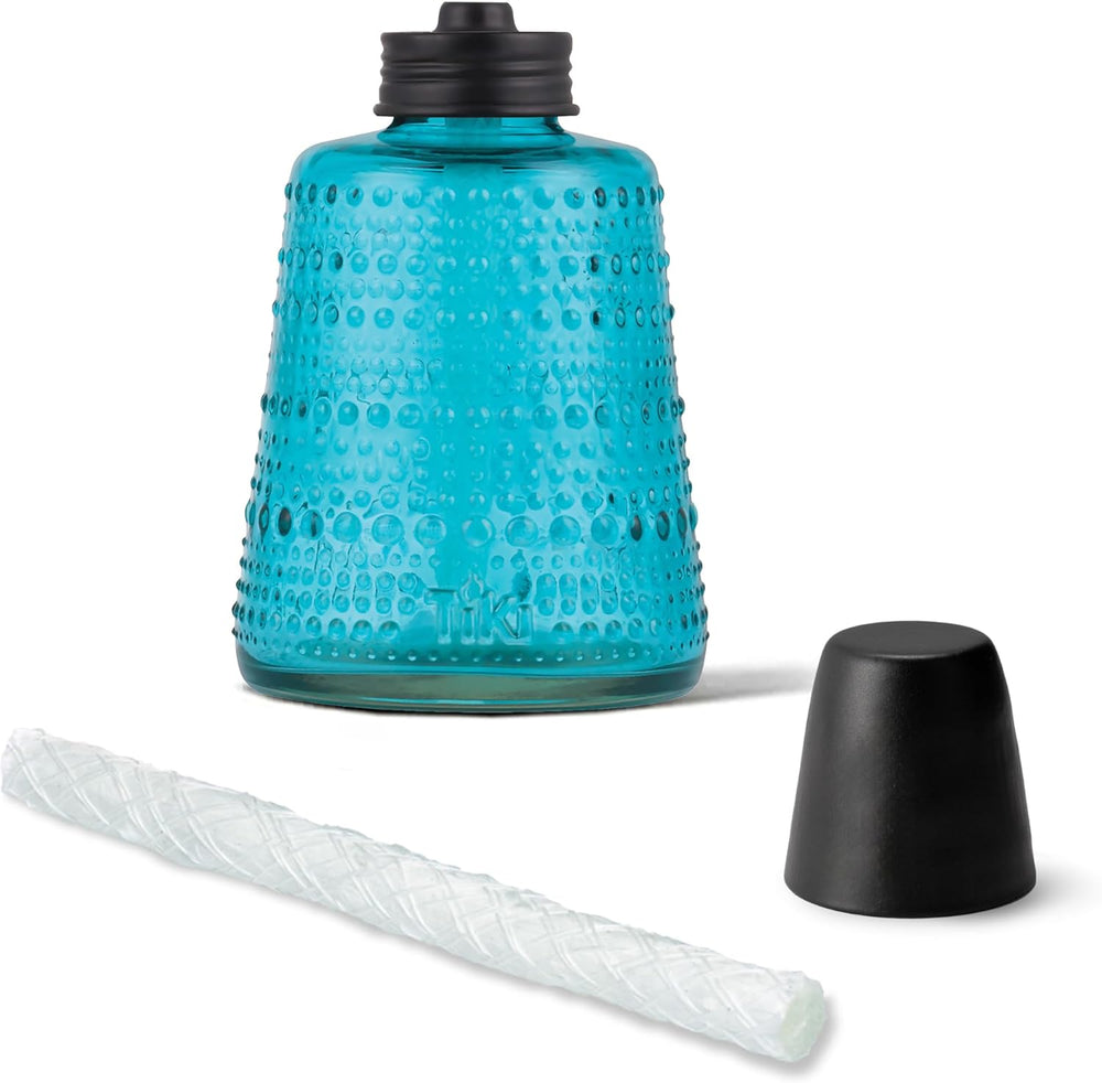 TIKI Carnival Glass Tabletop Torches, 3-Pack – Decorative Outdoor Tabletop TI...