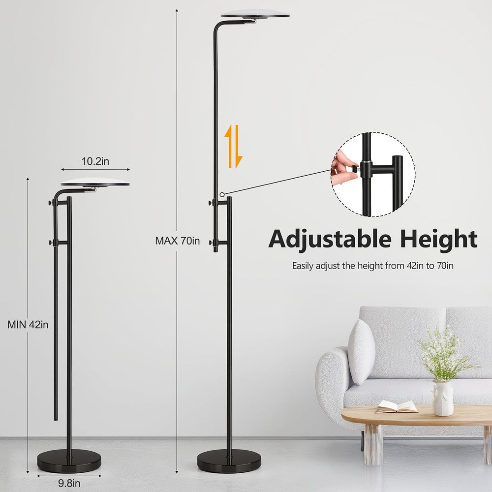 SUNMORY 32W/3000LM Bright Floor Lamp, Tall Standing Lamps for Living Room