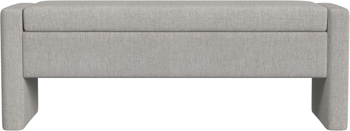 Spatial Order 50" Copenhagen Storage Bench - Light Gray Woven