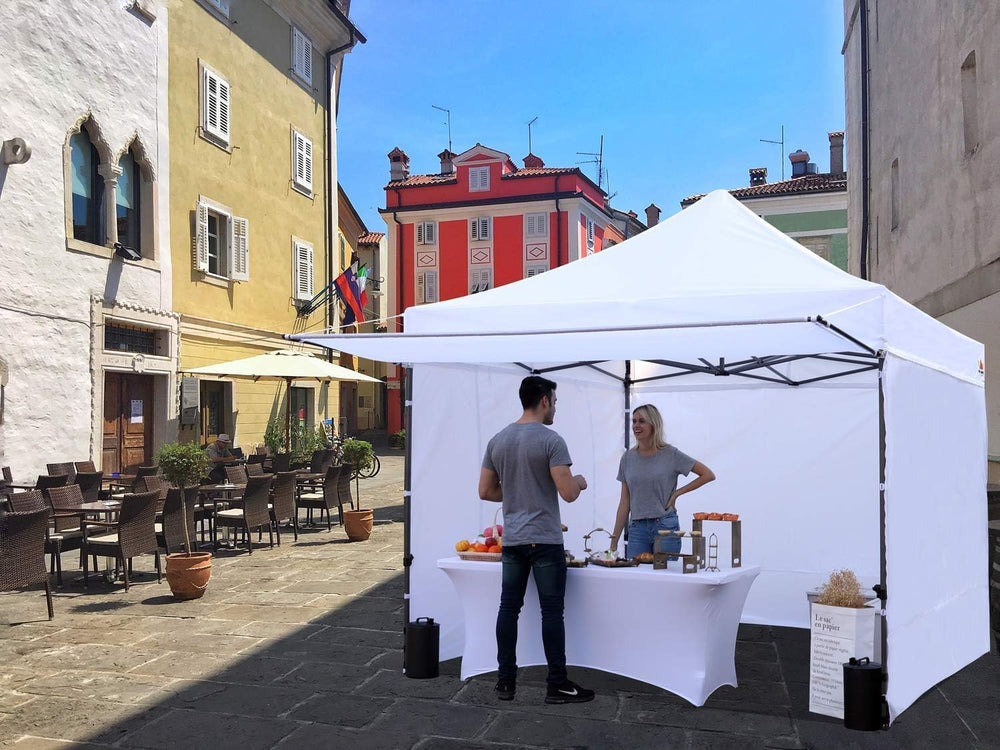 ABCCANOPY 10x10 Commercial Pop up Canopy Tent with Awning Sidewall